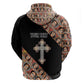 Personalized Ethiopia Zip Hoodie Ethiopian Orthodox Church Angel Black Color