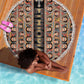 Ethiopia Beach Blanket Ethiopian Tewahedo Angel Orthodox Black Color