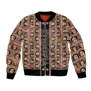 Personalized Ethiopia Bomber Jacket Ethiopian Tewahedo Angel Orthodox Black Color