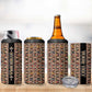 Personalized Ethiopia 4 in 1 Can Cooler Tumbler Ethiopian Tewahedo Angel Orthodox Black Color