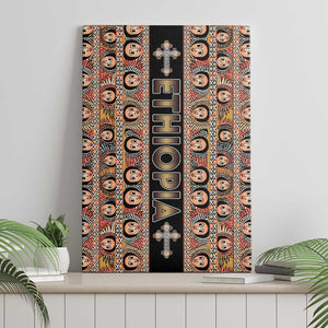 Ethiopia Canvas Wall Art Ethiopian Tewahedo Angel Orthodox Black Color