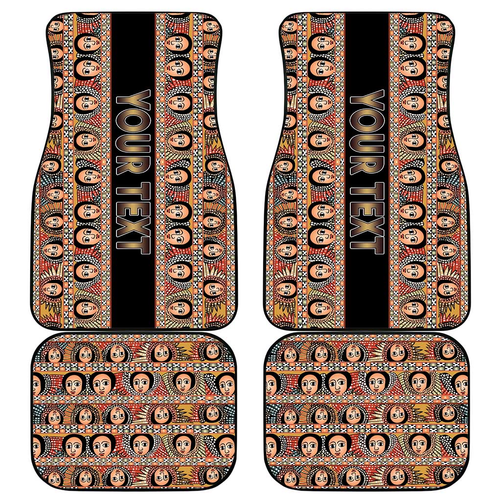 Ethiopia Car Mats Ethiopian Tewahedo Angel Orthodox Black Color
