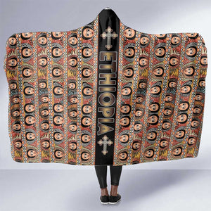 Ethiopia Hooded Blanket Ethiopian Tewahedo Angel Orthodox Black Color