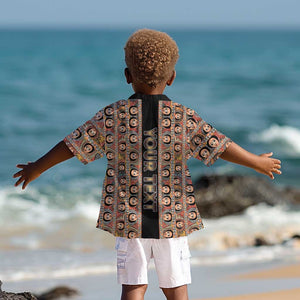 Personalized Ethiopia Kid Hawaiian Shirt Ethiopian Tewahedo Angel Orthodox Black Color