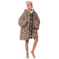 Personalized Ethiopia Kid Wearable Blanket Hoodie Ethiopian Tewahedo Angel Orthodox Black Color
