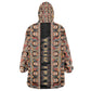 Personalized Ethiopia Kid Wearable Blanket Hoodie Ethiopian Tewahedo Angel Orthodox Black Color