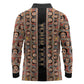 Personalized Ethiopia Long Sleeve Polo Shirt Ethiopian Tewahedo Angel Orthodox Black Color