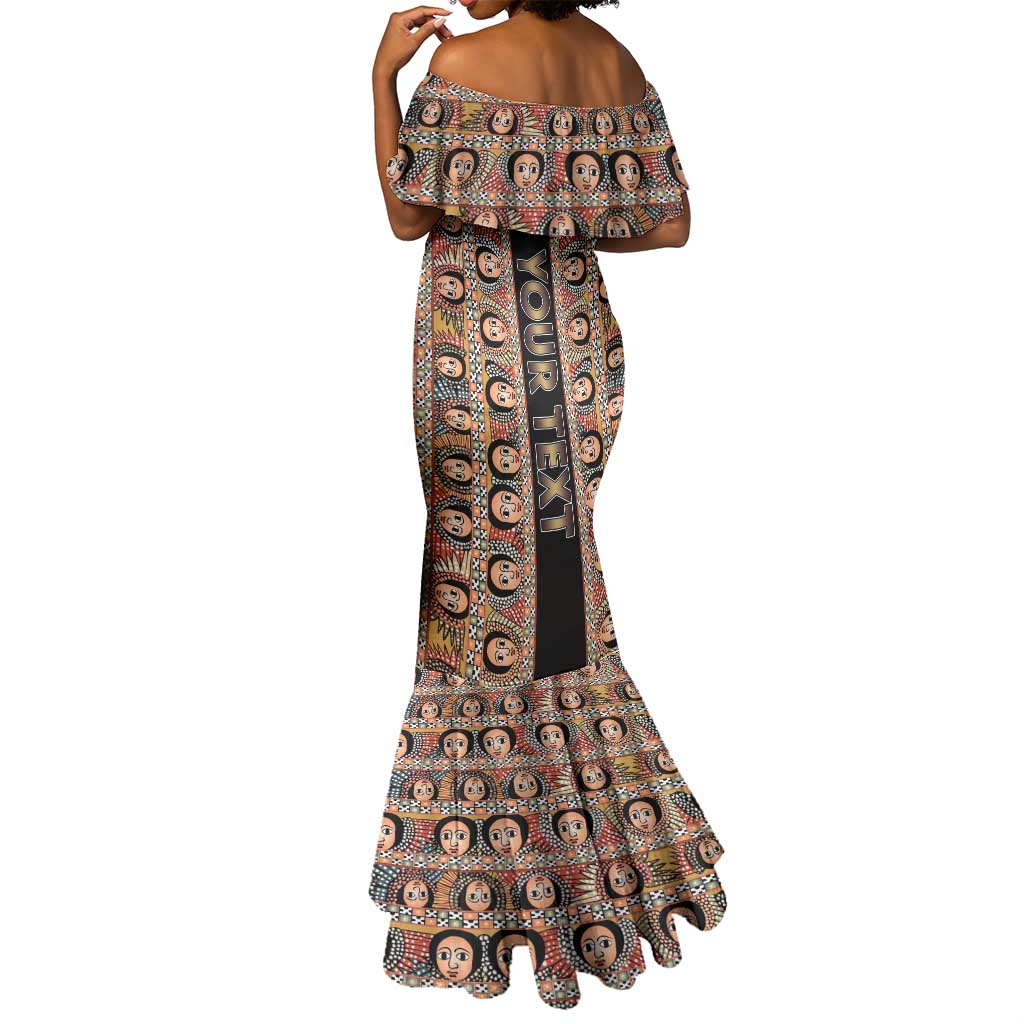 Personalized Ethiopia Mermaid Dress Ethiopian Tewahedo Angel Orthodox Black Color