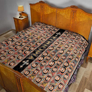 Ethiopia Quilt Ethiopian Tewahedo Angel Orthodox Black Color