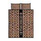Ethiopia Quilt Bed Set Ethiopian Tewahedo Angel Orthodox Black Color