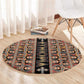 Ethiopia Round Carpet Ethiopian Tewahedo Angel Orthodox Black Color