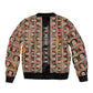 Personalized Ethiopia Sleeve Zip Bomber Jacket Ethiopian Tewahedo Angel Orthodox Black Color