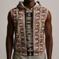 Personalized Ethiopia Sleeveless Zip Hoodie Ethiopian Tewahedo Angel Orthodox Black Color - African Pride
