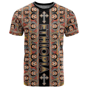 Personalized Ethiopia T shirt Ethiopian Tewahedo Angel Orthodox Black Color