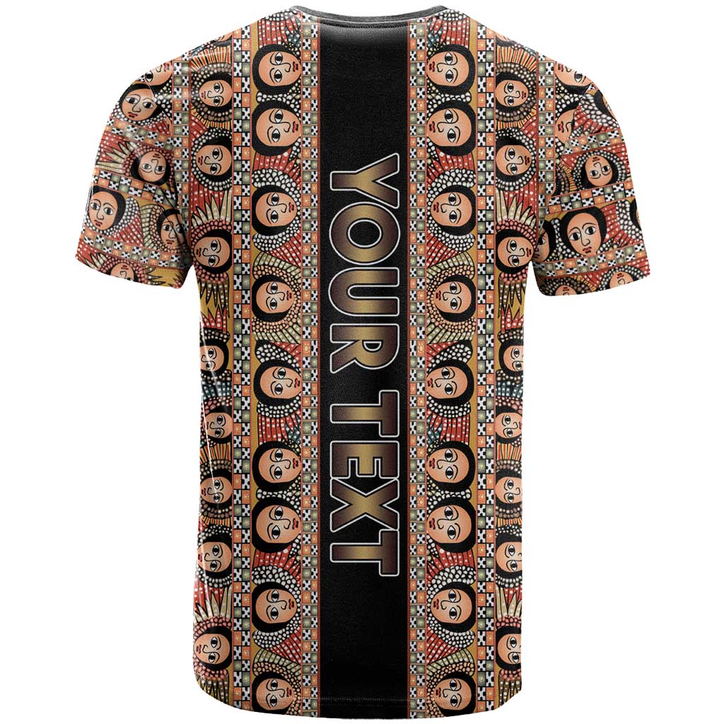 Personalized Ethiopia T shirt Ethiopian Tewahedo Angel Orthodox Black Color