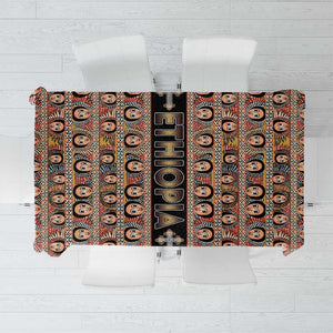 Ethiopia Tablecloth Ethiopian Tewahedo Angel Orthodox Black Color