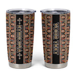 Personalized Ethiopia Tumbler Cup Ethiopian Tewahedo Angel Orthodox Black Color
