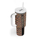 Personalized Ethiopia Tumbler With Handle Ethiopian Tewahedo Angel Orthodox Black Color