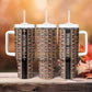 Personalized Ethiopia Tumbler With Handle Ethiopian Tewahedo Angel Orthodox Black Color
