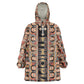 Personalized Ethiopia Wearable Blanket Hoodie Ethiopian Tewahedo Angel Orthodox Black Color