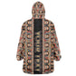 Personalized Ethiopia Wearable Blanket Hoodie Ethiopian Tewahedo Angel Orthodox Black Color