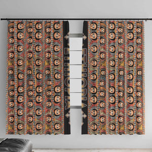 Ethiopia Window Curtain Ethiopian Tewahedo Angel Orthodox Black Color