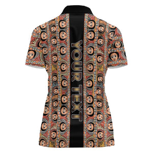 Personalized Ethiopia Women Polo Shirt Ethiopian Tewahedo Angel Orthodox Black Color
