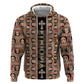 Personalized Ethiopia Zip Hoodie Ethiopian Tewahedo Angel Orthodox Black Color