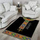 Ethiopia Saba Kemis Habesha Style Area Rug Black Color
