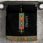 Ethiopia Saba Kemis Habesha Style Bedding Set Black Color