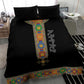 Ethiopia Saba Kemis Habesha Style Bedding Set Black Color