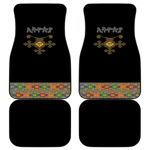 Ethiopia Saba Kemis Habesha Style Car Mats Black Color