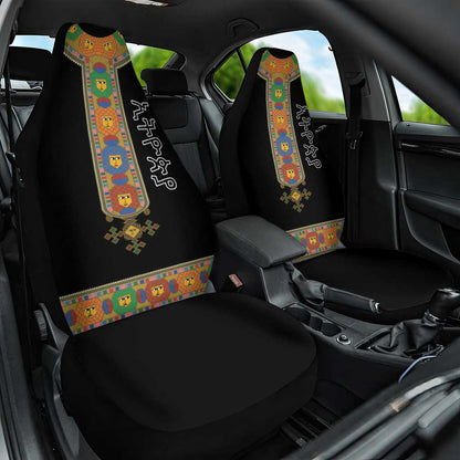 Ethiopia Saba Kemis Habesha Style Car Seat Cover Black Color