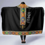 Ethiopia Saba Kemis Habesha Style Hooded Blanket Black Color