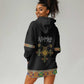 Ethiopia Saba Kemis Habesha Style Hoodie Dress Black Color