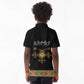 Ethiopia Saba Kemis Habesha Style Kid Polo Shirt Black Color