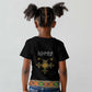 Ethiopia Saba Kemis Habesha Style Kid T shirt Black Color