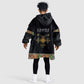 Ethiopia Saba Kemis Habesha Style Kid Wearable Blanket Hoodie Black Color