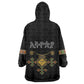 Ethiopia Saba Kemis Habesha Style Kid Wearable Blanket Hoodie Black Color