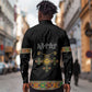 Ethiopia Saba Kemis Habesha Style Long Sleeve Button Shirt Black Color