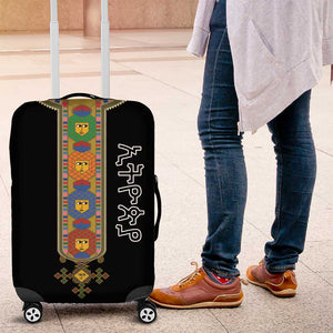 Ethiopia Saba Kemis Habesha Style Luggage Cover Black Color