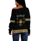Ethiopia Saba Kemis Habesha Style Off Shoulder Sweater Black Color