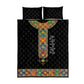 Ethiopia Saba Kemis Habesha Style Quilt Bed Set Black Color