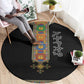 Ethiopia Saba Kemis Habesha Style Round Carpet Black Color