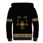 Ethiopia Saba Kemis Habesha Style Sherpa Hoodie Black Color