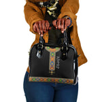 Ethiopia Saba Kemis Habesha Style Shoulder Handbag Black Color