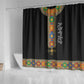 Ethiopia Saba Kemis Habesha Style Shower Curtain Black Color