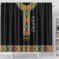 Ethiopia Saba Kemis Habesha Style Shower Curtain Black Color