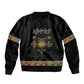 Ethiopia Saba Kemis Habesha Style Sleeve Zip Bomber Jacket Black Color