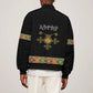 Ethiopia Saba Kemis Habesha Style Sleeve Zip Bomber Jacket Black Color